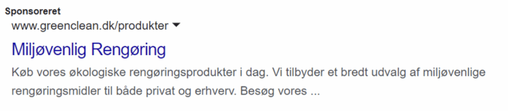 Tidligere meta annonce